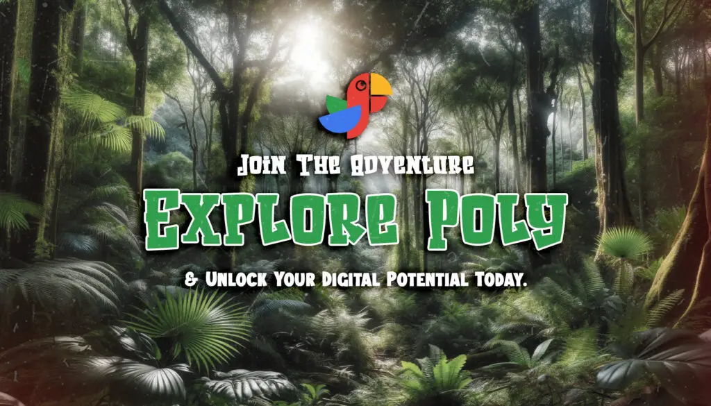 Explore Poly title card for video