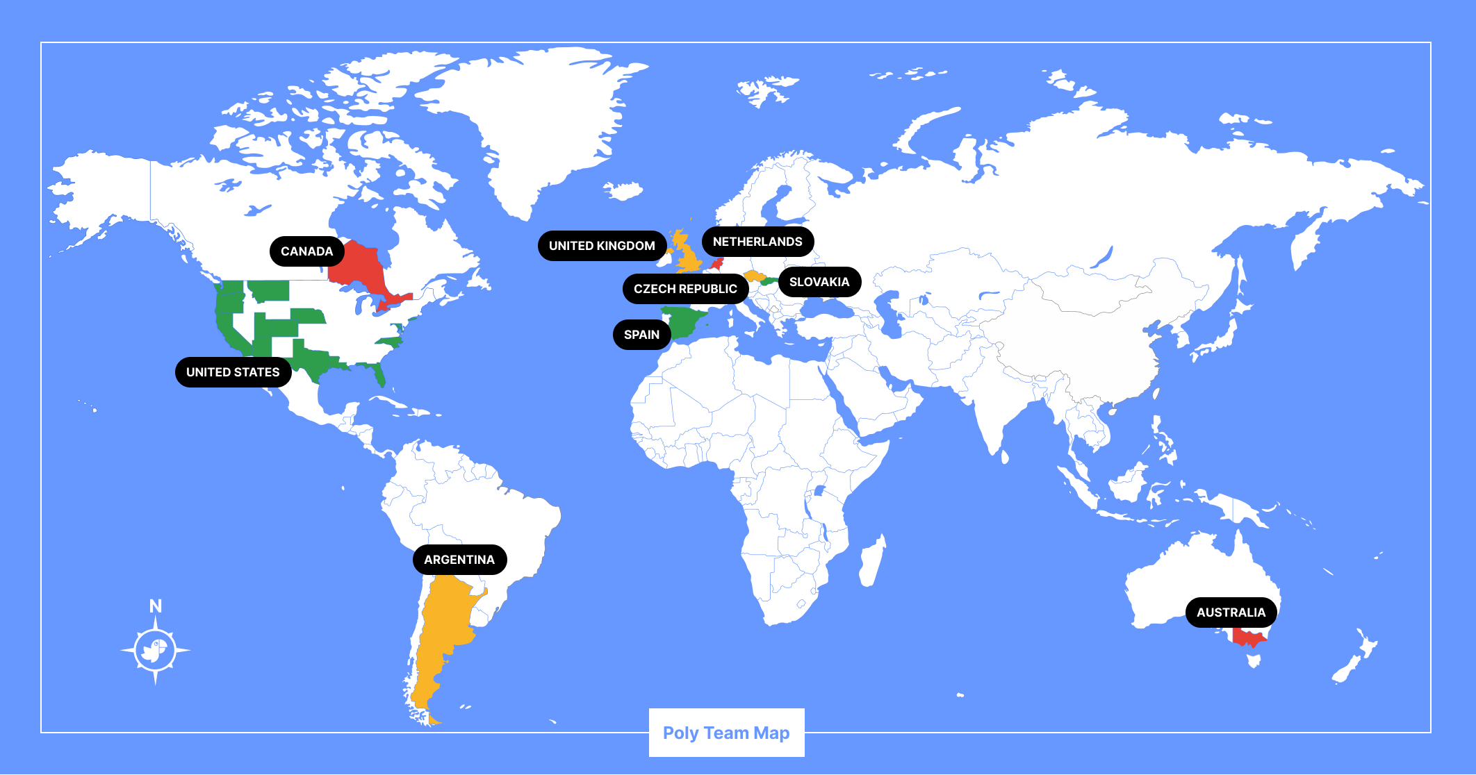PolyAPI World Map 2026